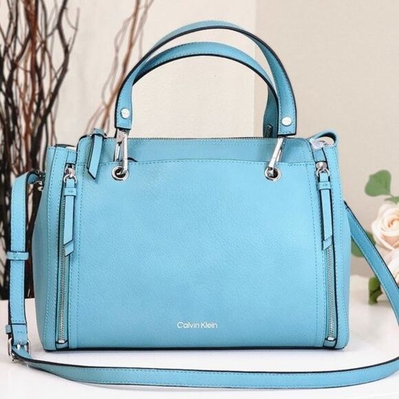 NEW! Women's Calvin Klein Reyna Satchel Crossbody Hand Bag - Picture 7 of 15